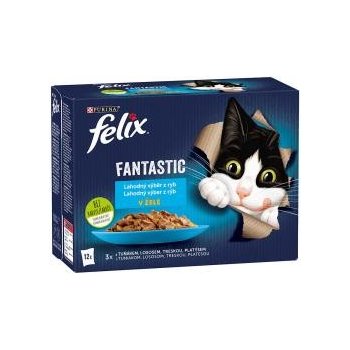 Felix Fantastic Lahodný výběr z ryb v želé 12 x 85 g