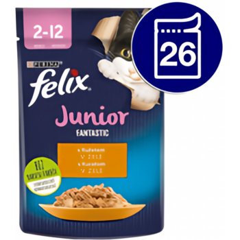 Felix Fantastic s kuřetem v želé 26 x 85 g