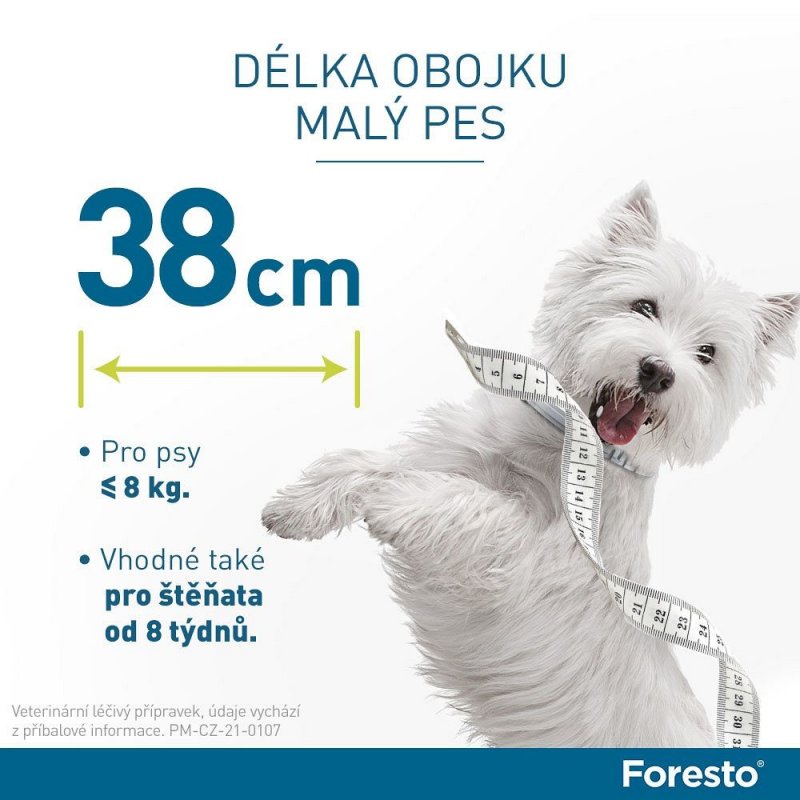 Kritika Foresto obojek pro malé psy a kočky do 8 kg 38 cm