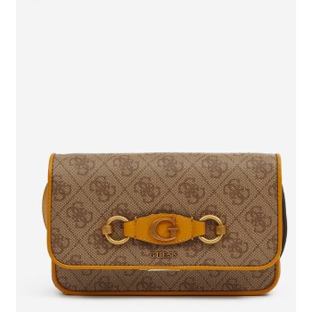 Guess Hnědá vzorovaná crossbody kabelka Izzy