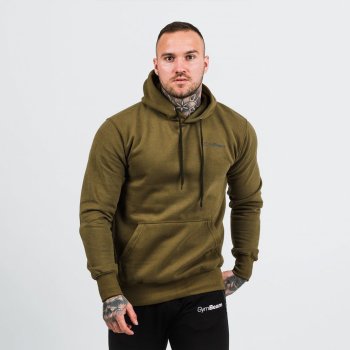 GymBeam Mikina Athlete Military Green Black