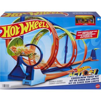 Hot Wheels Mattel Toys Twist Car Race Sets