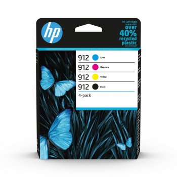 HP 912 originální inkoustová kazeta černá, azurová, purpurová, žlutá 6ZC74AE