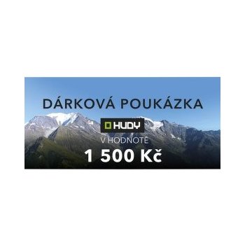 HUDY Elektronická dárková poukázka 1500 Kč