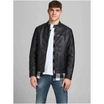 Jack&Jones pánská bunda Jjerocky Black PU