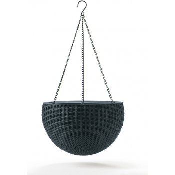 Keter Hanging Sphere květináč 35 x 35 x 22 antracit