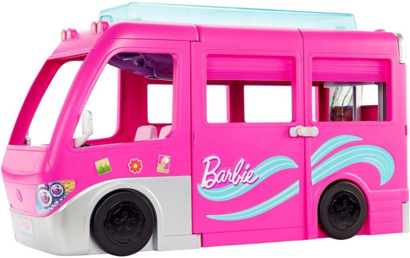Recenze Mattel Barbie Karavan snů s obří skluzavkou HCD46