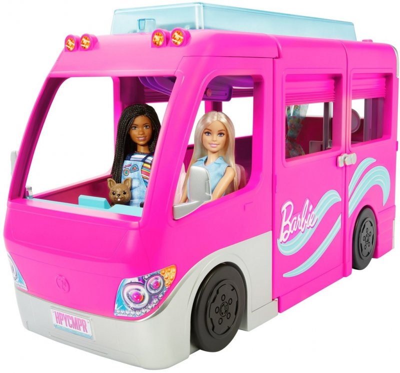 Pozorování Mattel Barbie Karavan snů s obří skluzavkou HCD46