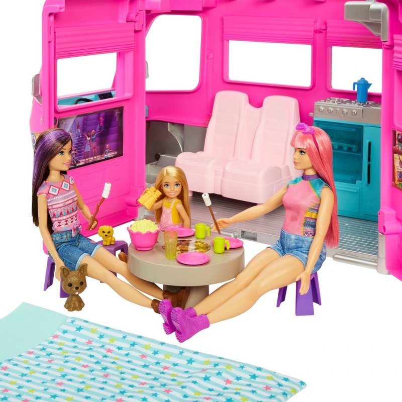 Testování Mattel Barbie Karavan snů s obří skluzavkou HCD46