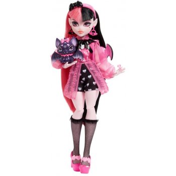 Mattel Monster High Draculaura Doll With Pink And Black Hair And Pet Bat