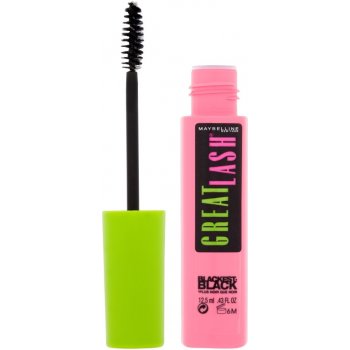 Maybelline Great Lash objemová řasenka Blackest Black 12,5 ml