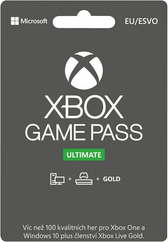 Recenze Microsoft Xbox Game Pass Ultimate členství 1 měsíc