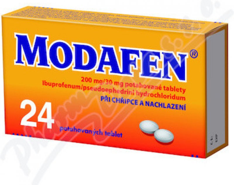 Pohled na MODAFEN POR 200MG/30MG TBL FLM 24