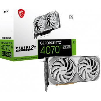 MSI GeForce RTX 4070 Ti SUPER VENTUS 2X WHITE OC 16G