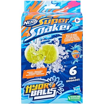 Nerf Míčky do vody Super Soaker Hydro Balls, 6 kusů