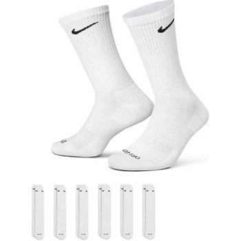 Nike Tréninkové ponožky Everyday Plus Cushion Crew 6 párů bílá