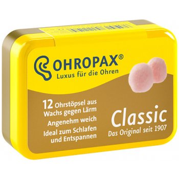 Ohropax Classic Voskové špunty do uší 12 ks