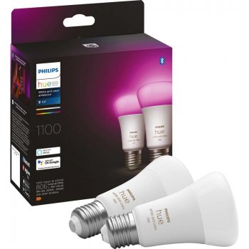 Philips Chytrá žárovka Hue Bluetooth 9W, E27, White and Color Ambiance 2ks