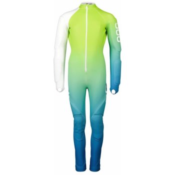 POC Juniorská závodní kombinéza Skin GS JR Speedy Gradient Opal Blue/Fluorescent Yellow/Green