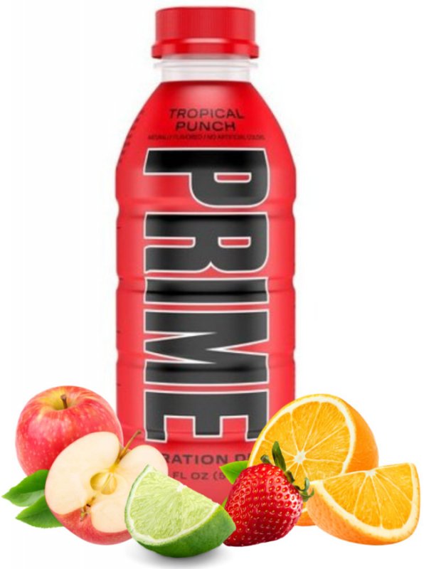 Průzkum Prime Hydration drink tropical punch 0,5 l