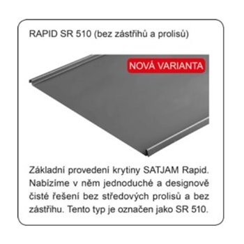 Satjam Rapid SR 510 PE25 grafitová 1 m²