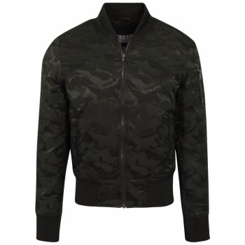 Urban Classics pánský maskáčový bomber Mash TB1621 zelený