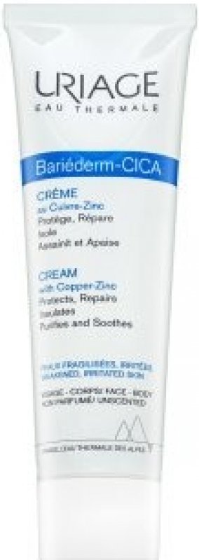 Zkoumání Uriage Bariéderm Cica reparativní krém s obsahem mědi a zinku Repairing Cream with Cu-Zn 100 ml