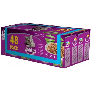 Whiskas Casserole mixovaný výběr v želé 13 x 4 x 85 g