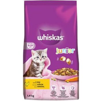 Whiskas Dry Junior s kuřecím masem 1,4 kg