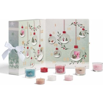 Yankee Candle Adventní kalendář Kniha votivní svíčky svícen