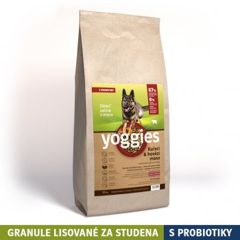 Yoggies granule lisované za studena s probiotiky Kuřecí & hovězí maso 15 kg