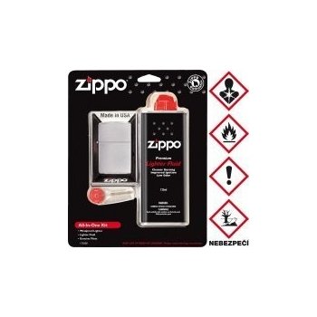 Zippo benzínový Dárková sada All in One Kit 30035