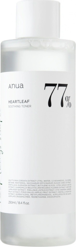 Zkušenost s Anua Heartleaf 77% Soothing Toner Zklidňující tonikum na obličej 250 ml