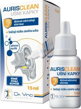 Pohled na AurisClean ušní kapky DaVinci Academia 15 ml