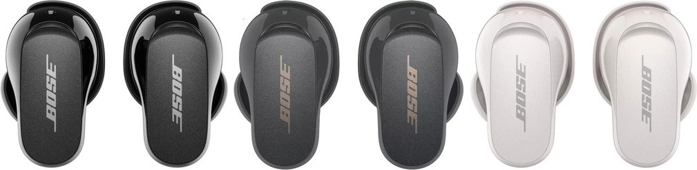 Pohled na Bose QuietComfort Earbuds II