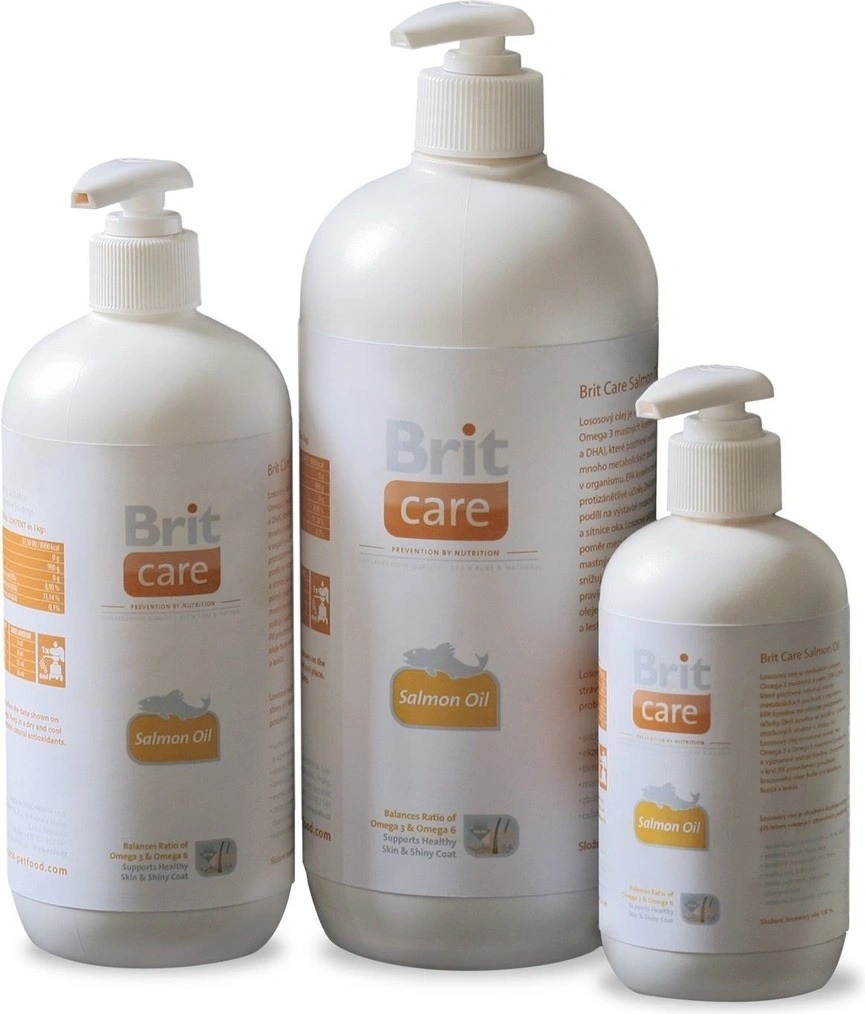 Recenze Brit Care Salmon Oil lososový olej 1000 ml