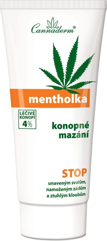 Recenze Cannaderm Mentolka konopné mazání 200 ml