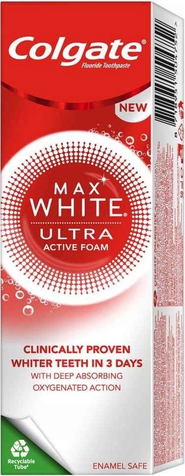 Zkušenost s Colgate Bělicí Max White Ultra Active Foam 50 ml