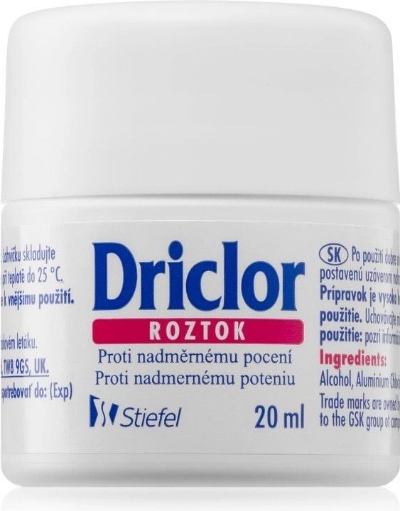 Recenze Driclor solution roll-on 20 ml