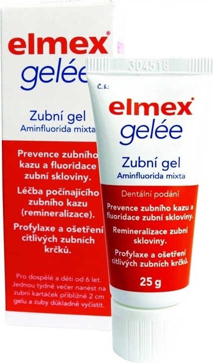 Recenze ELMEX GELÉE DNT 33,19MG/G+22,1MG/G DNT GEL 25G