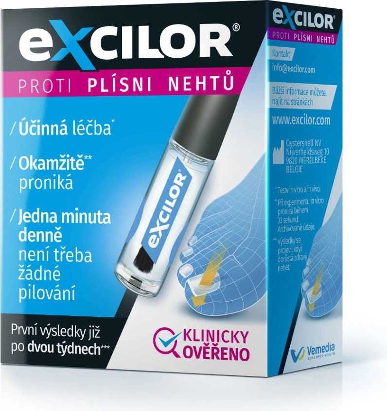 Analýza Excilor proti plísni nehtů roztok 3,3 ml