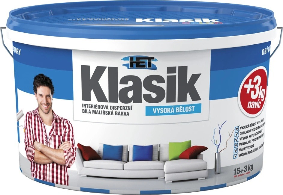 Recenze HET Klasik 15+3 kg bílá