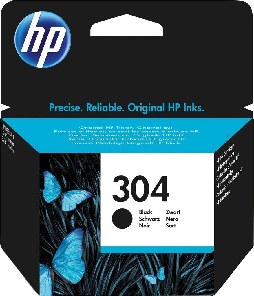 Recenze HP 304 originální inkoustová kazeta černá N9K06AE