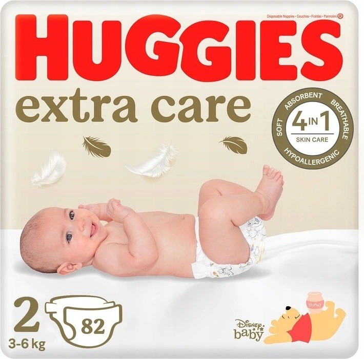 Pohled na Huggies Elite Soft 2 4-6 kg 82 ks