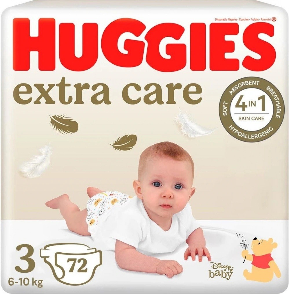 Zkušenost s HUGGIES Elite Soft 3 5-9 kg 72 ks