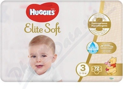 Úvaha o HUGGIES Elite Soft 3 5-9 kg 72 ks