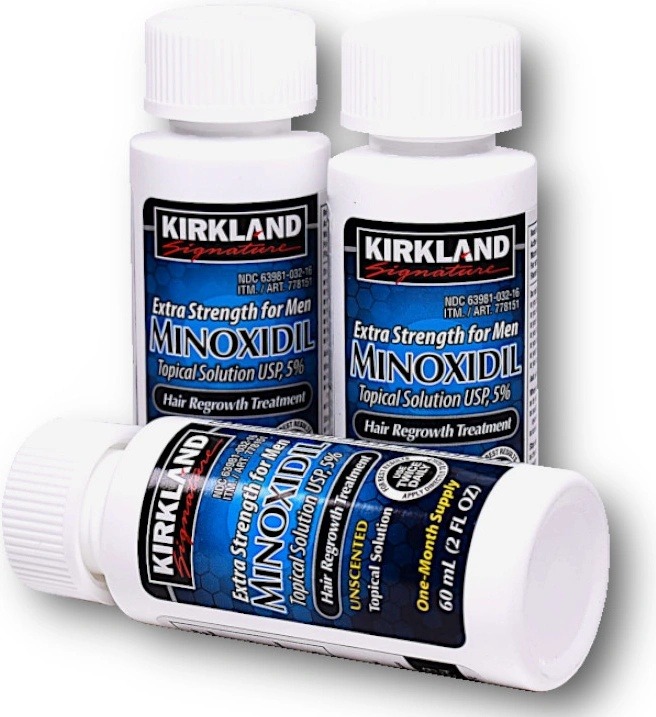 Recenze Kirkland Minoxidil 5% 3 měsíční kúra proti vypadávání vlasů 3x 60 ml