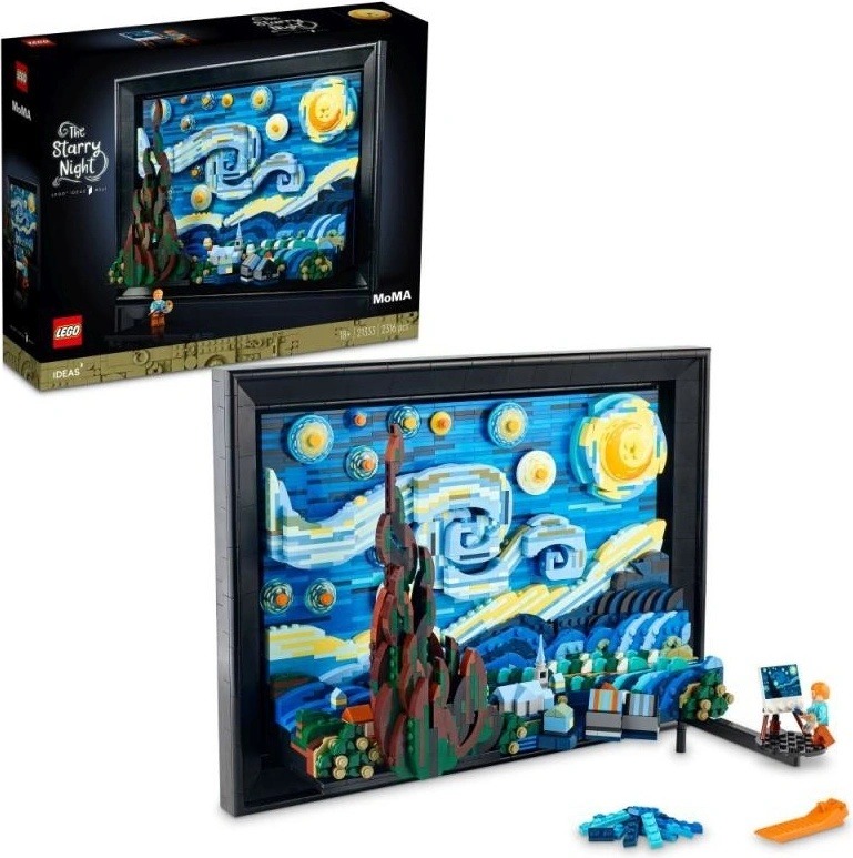 Průzkum LEGO® Ideas 21333 Vincent van Gogh Hvězdná noc