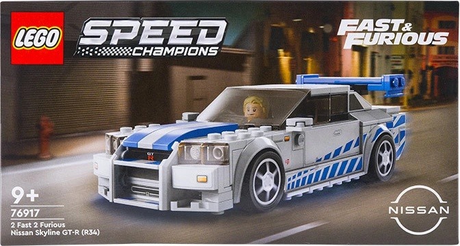 Pozorování LEGO® Speed Champions 76917 2 Fast 2 Furious Nissan Skyline GTR (R34)