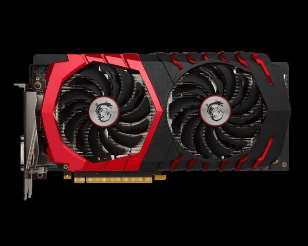 Pohled na MSI GeForce GTX 1060 GAMING X 6G